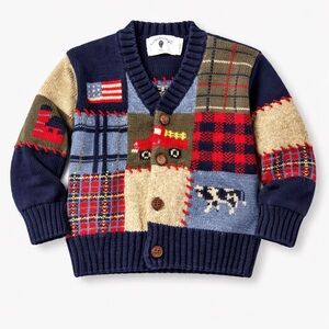 Kitestrings Boys Patchwork Farm Sweater